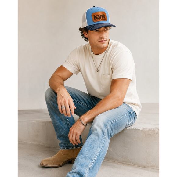 KVR King’s Valley Ranch Richardson 112 Trucker Hat Leather Patch Westerncore Cap main image 7